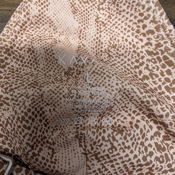 Kavala Collective Snakeskin Kalani Bikini Top Laie Bottoms M/L NWT Tan Brown - Picture 13 of 14